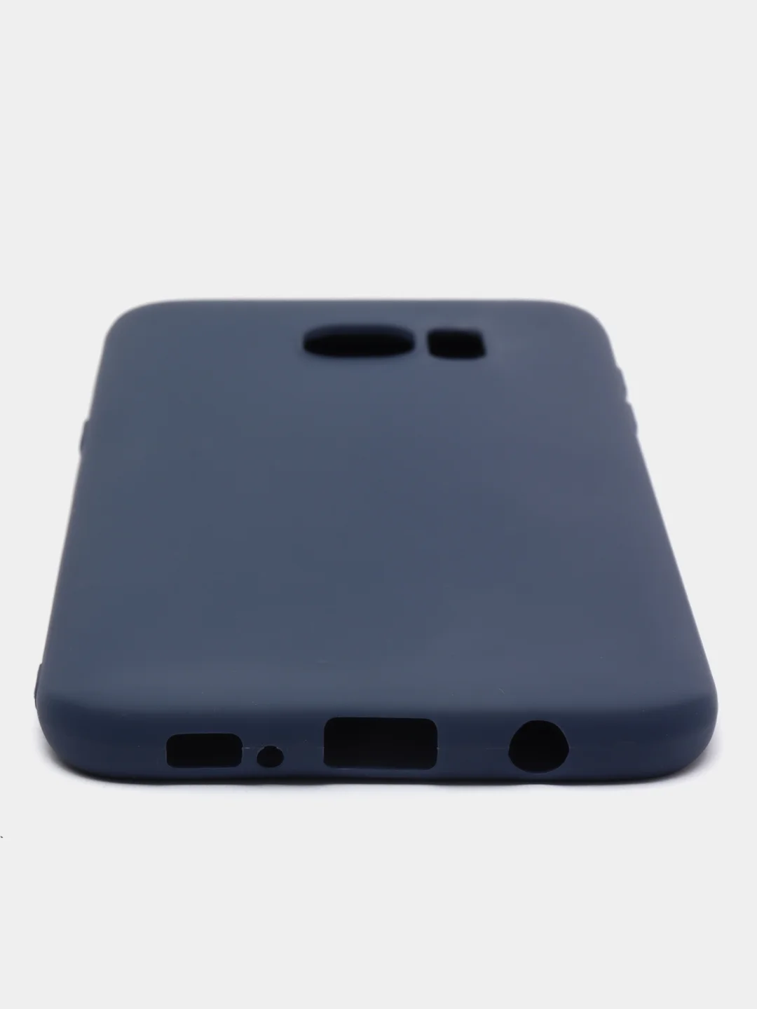 Темно-синий силиконовый чехол Samsung Galaxy S6 edge S7 S8 Plus S9 S10 S10E S20 A51 A71 S20FE A52 A72