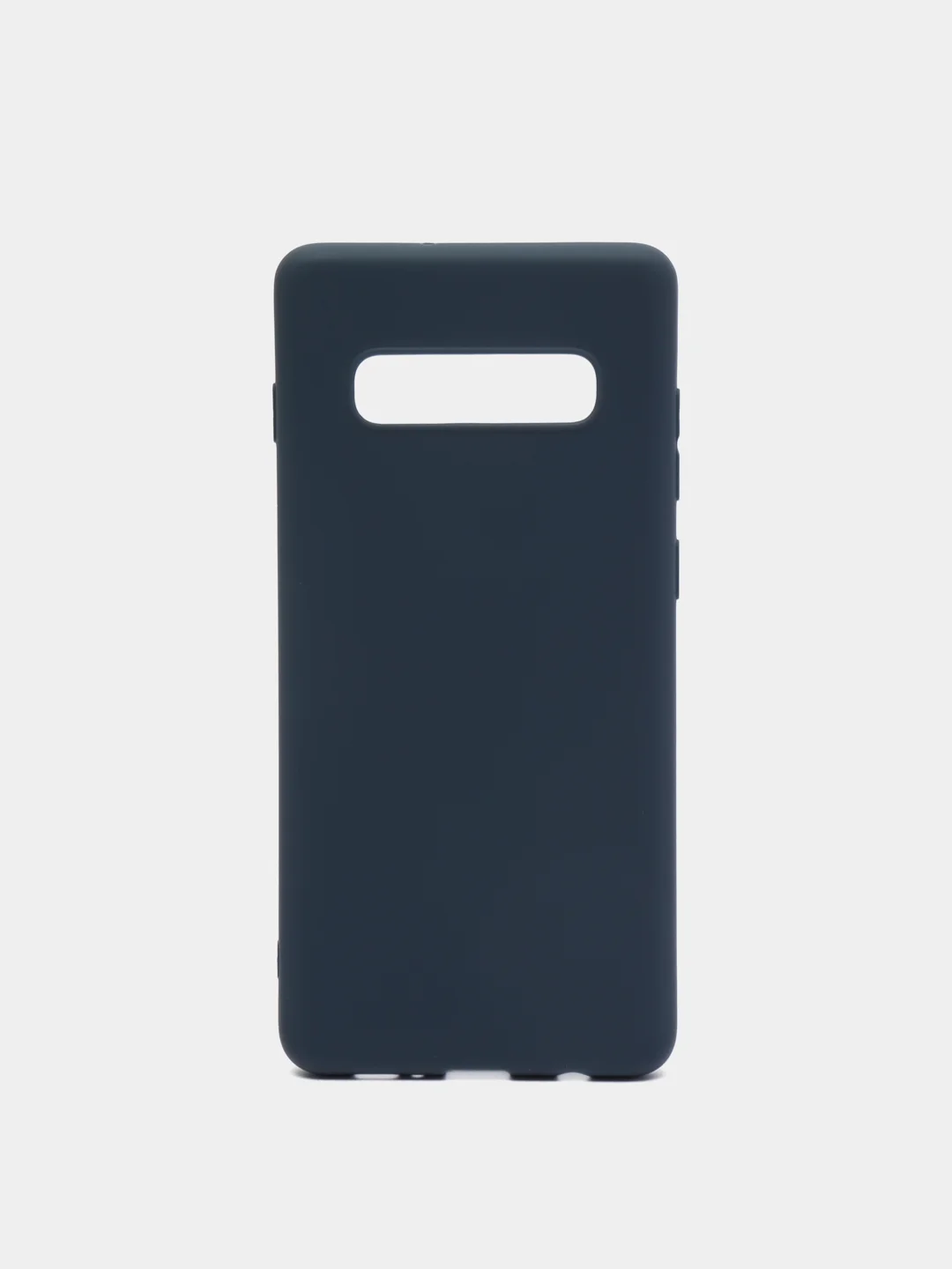 Темно-синий силиконовый чехол Samsung Galaxy S6 edge S7 S8 Plus S9 S10 S10E S20 A51 A71 S20FE A52 A72