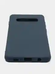 Темно-синий силиконовый чехол Samsung Galaxy S6 edge S7 S8 Plus S9 S10 S10E S20 A51 A71 S20FE A52 A72