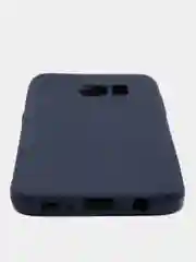 Темно-синий силиконовый чехол Samsung Galaxy S6 edge S7 S8 Plus S9 S10 S10E S20 A51 A71 S20FE A52 A72