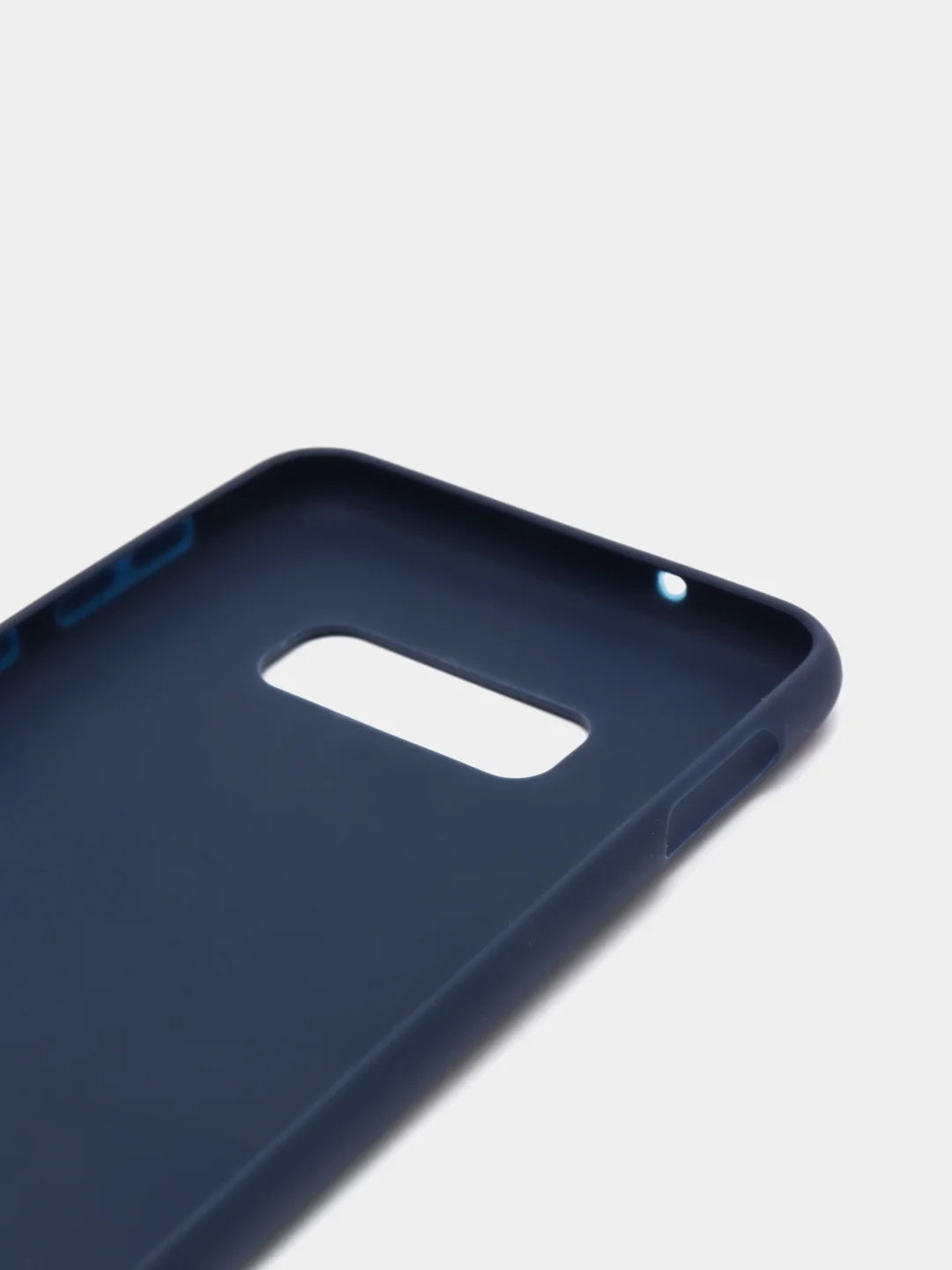 Темно-синий силиконовый чехол Samsung Galaxy S6 edge S7 S8 Plus S9 S10 S10E S20 A51 A71 S20FE A52 A72