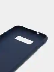 Темно-синий силиконовый чехол Samsung Galaxy S6 edge S7 S8 Plus S9 S10 S10E S20 A51 A71 S20FE A52 A72