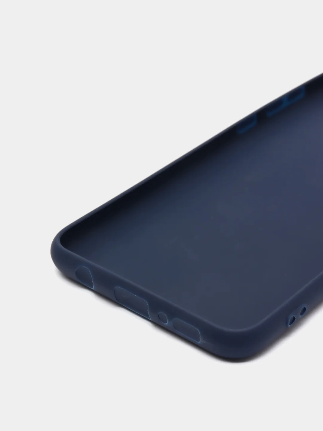 Темно-синий силиконовый чехол Samsung Galaxy S6 edge S7 S8 Plus S9 S10 S10E S20 A51 A71 S20FE A52 A72