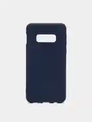Темно-синий силиконовый чехол Samsung Galaxy S6 edge S7 S8 Plus S9 S10 S10E S20 A51 A71 S20FE A52 A72