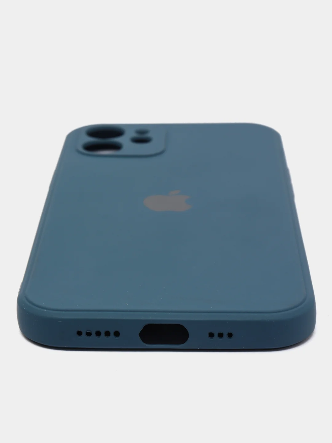 Темно-синий чехол на iPhone 13, 12, 11, XR, 7, 8, SE, 8+, 7+, 6s, 6, Pro, Max, силиконовый