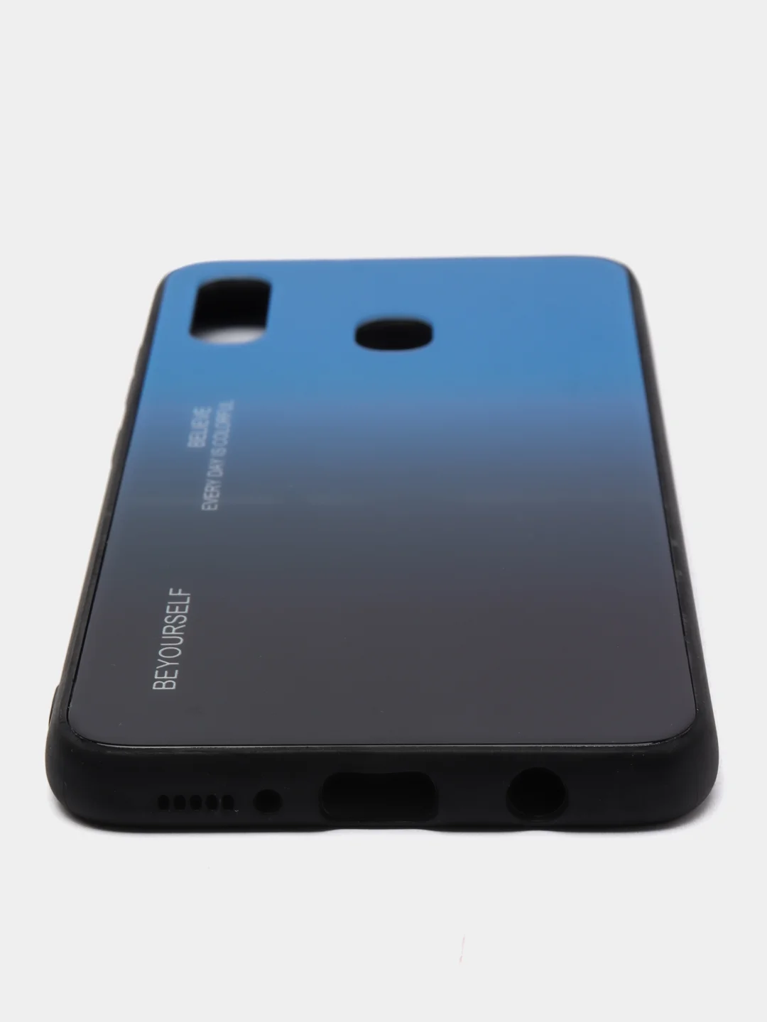 Синий чехол Samsung A01, A10, A20S, A20/A30, A40, A50, A51, A70, A71, A7 2018, A8 2018 градиент