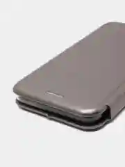Серый samsung A01, A10, A11, A20, A30, A21S, A41, A50, A51, А52,A71, M21, M31, M31S чехол-книжка