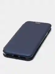 Темно-синий чехол-книжка iPhone 5, 5S, SE, 6, 6S, 7, 8, SE, X, XS, XR, 11, 12, 13, Pro, Max, Mini