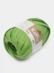 Зеленый пряжа для вязания Raffia / пряжа "Рафия" 4 мотка