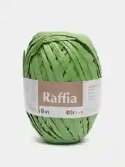Зеленый пряжа для вязания Raffia / пряжа "Рафия" 4 мотка