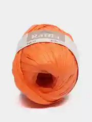 Оранжевый пряжа для вязания Raffia / пряжа "Рафия" 4 мотка