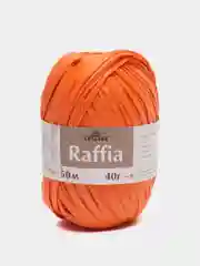 Оранжевый пряжа для вязания Raffia / пряжа "Рафия" 4 мотка