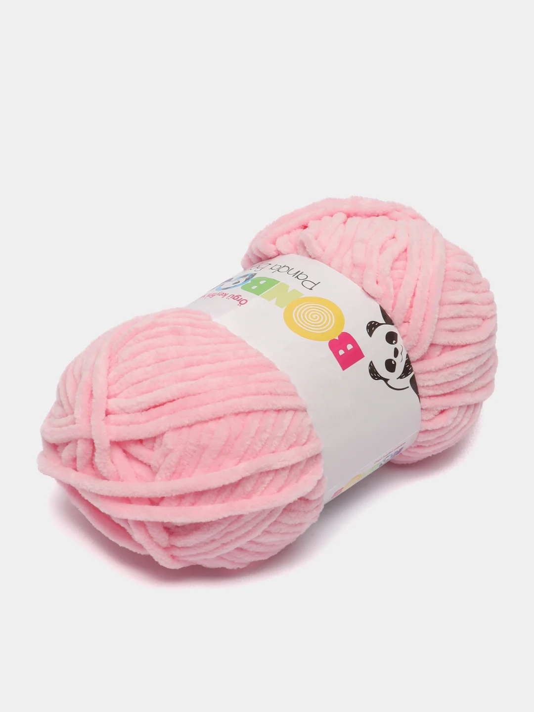 Розовый пряжа Bonbon плюшевая, полиэстер, 100 г, 120 м