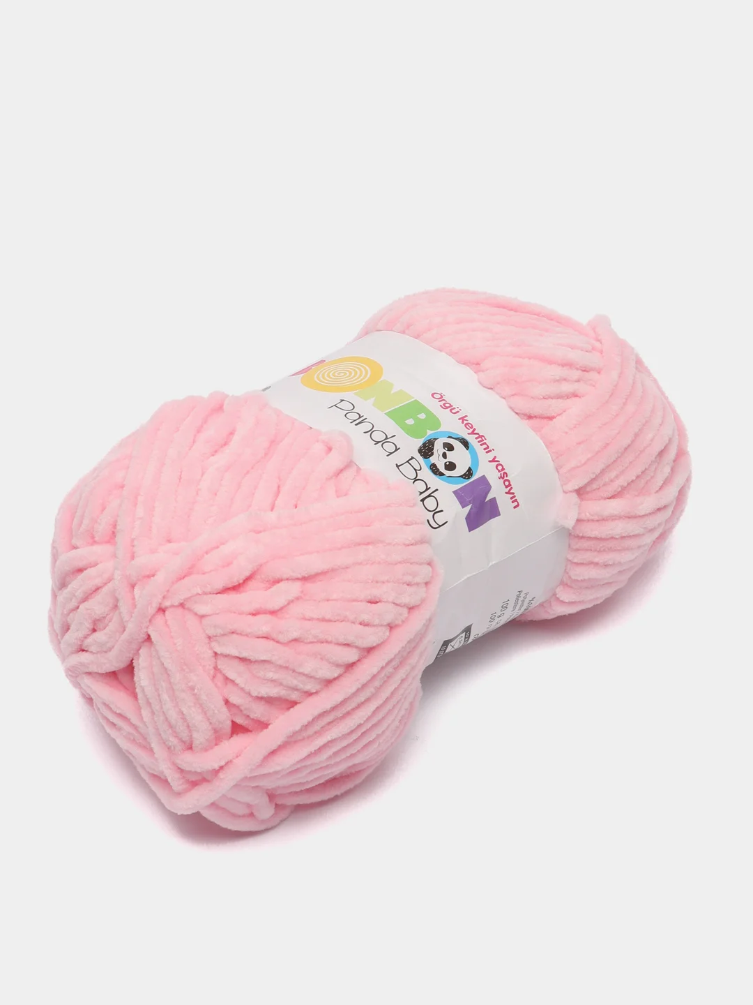 Розовый пряжа Bonbon плюшевая, полиэстер, 100 г, 120 м