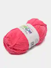 Тёмно-розовый пряжа Bonbon плюшевая, полиэстер, 100 г, 120 м