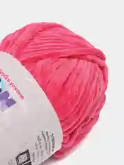 Тёмно-розовый пряжа Bonbon плюшевая, полиэстер, 100 г, 120 м