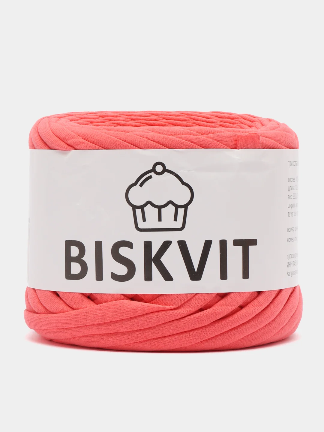Коралловый пряжа Трикотажная Biskvit 100% Хлопок 330г 100м (Часть 2) Бисквит