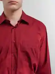 Бордовый рубашка мужская
