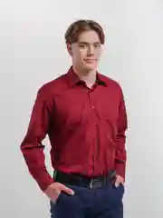 Бордовый рубашка мужская