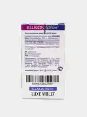 Фиолетовый цветные контактные линзы ILLUSION fashion Luxe, 2 шт, 8,6, 1 месяц