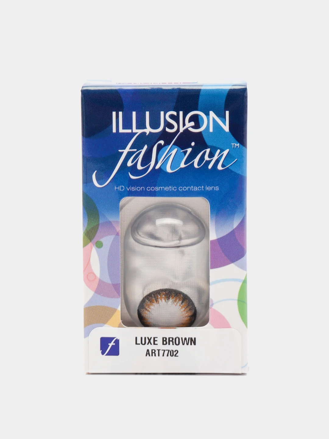 Коричневый цветные контактные линзы ILLUSION fashion Luxe, 2 шт, 8,6, 1 месяц