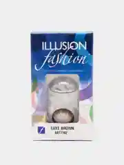 Коричневый цветные контактные линзы ILLUSION fashion Luxe, 2 шт, 8,6, 1 месяц