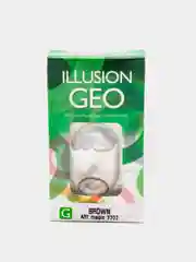 Коричневый цветные контактные линзы ILLUSION GEO MAGIC, 2 шт, 1 месяц, 8,6