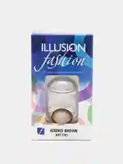 Коричневый цветные контактные линзы ILLUSION fashion adonis, 2 шт, 8, 6, 1 месяц