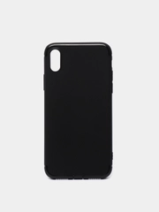 Чехол для iPhone X/XS/XS Max/XR/11/11 Pro/11 Pro Max, черный, матовый, силиконовый