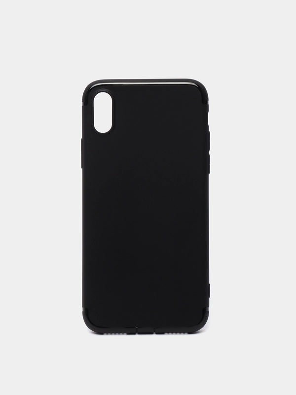 Чехол для iPhone X/XS/XS Max/XR/11/11 Pro/11 Pro Max, черный, матовый, силиконовый
