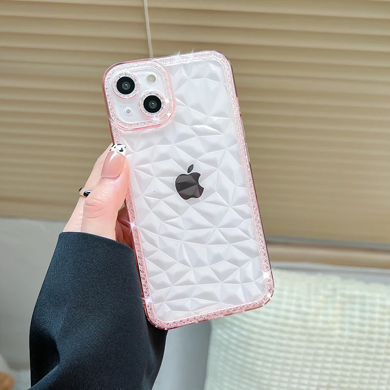 Белый прозрачный чехол для iPhone 11, 12, 13, 14, Pro, Max, силиконовый, с защитой камеры