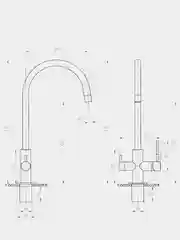 Смеситель для кухни ПрофСан ПСМ 300-11 Steel