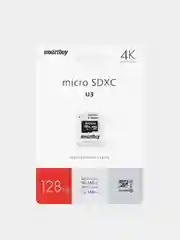 Карта памяти MicroSD SmartBuy Class 10 Pro UHS-U3, 70-90 Мб/с