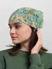 Зеленый бандана LERAY ШАЙН из шифона, на резинке, женская
