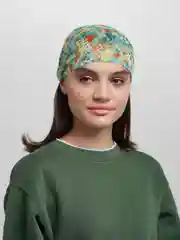 Зеленый бандана LERAY ШАЙН из шифона, на резинке, женская