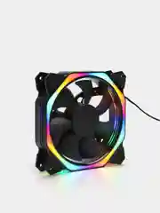 Кулер вентилятор для корпуса компьютера, с RGB подсветкой, корпусный, 12 см