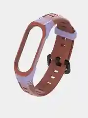 Фиолетовый спортивный ремешок для Xiaomi Mi Band 7 / 8 браслет силиконовый ксяоми ми банд фитнес часы