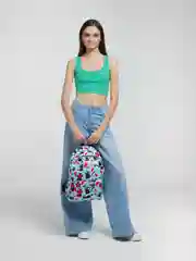 Аметистовый рюкзак детский с принтом