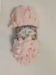 Пудровый пряжа Alize "Puffy Fine", микрополиэстер, 100 г, 14,5 м