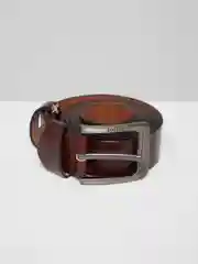 Горчичный ремень мужской классический