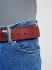 Зеленый ремень мужской классический