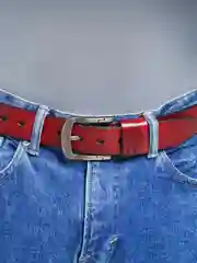 Белый ремень мужской классический