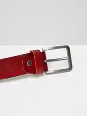 Багровый ремень мужской классический