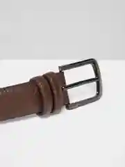Желтый ремень мужской классический
