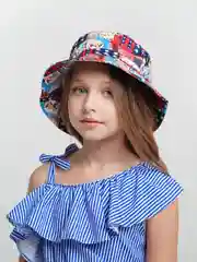 Алый панама для девочки, мальчика с принтом для подростка, от 12 до 18 лет