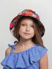 Аметистовый панама для девочки, мальчика с принтом для подростка, от 12 до 18 лет