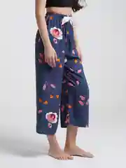 Синий меланж штаны женские пижама