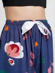 Синий меланж штаны женские пижама