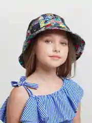Индиго панама для девочки, мальчика с принтом для подростка, от 12 до 18 лет