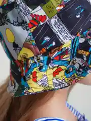 Индиго панама для девочки, мальчика с принтом для подростка, от 12 до 18 лет